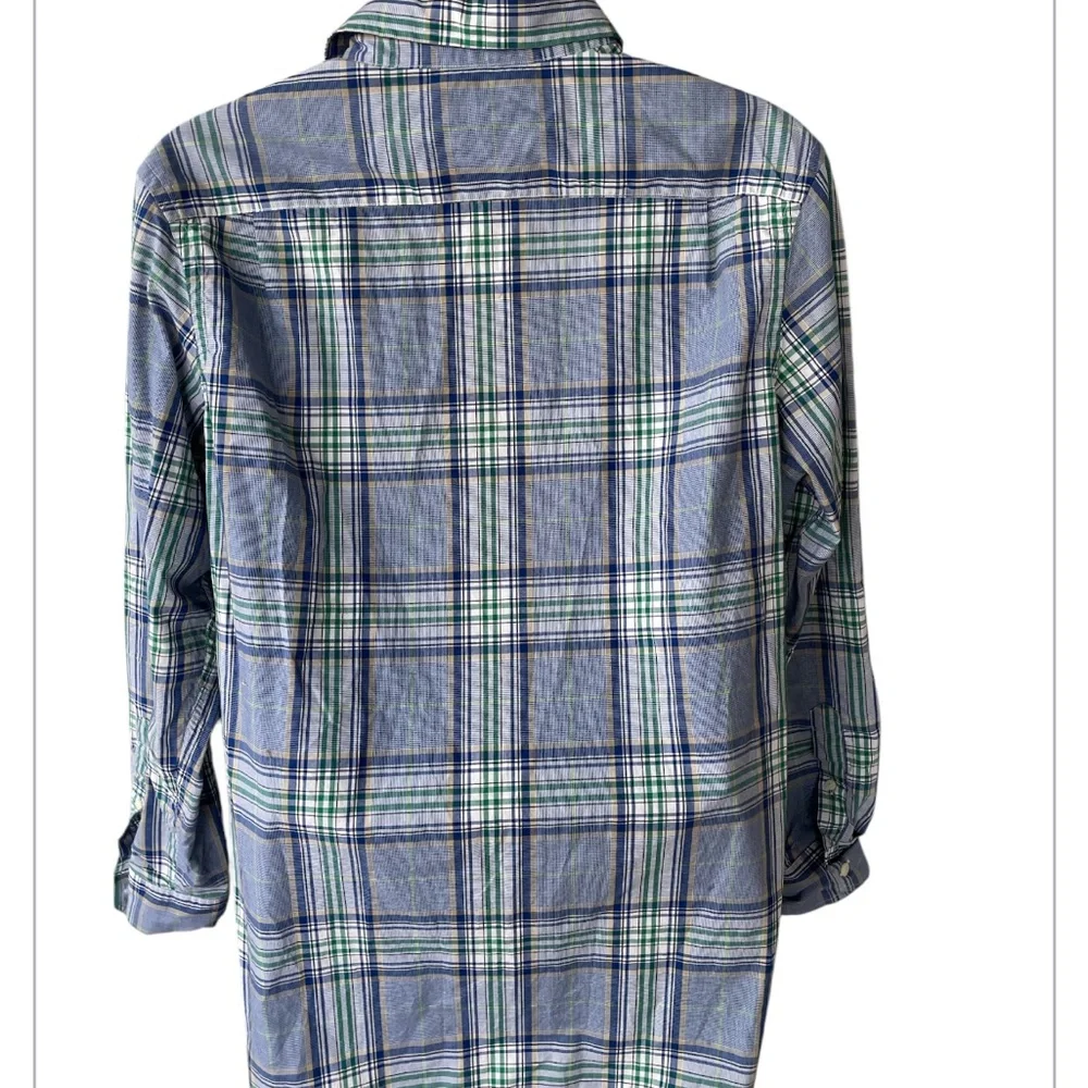 Banana Republic plaid button down shirt large